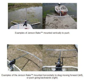 Examples of Jenson Rake™ mounted to push and pull
