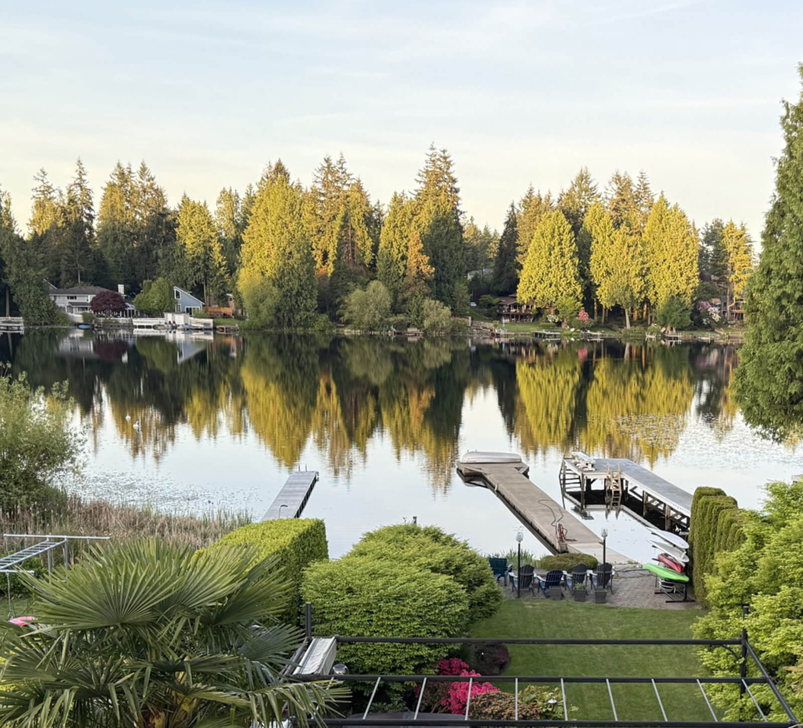 Jenson Lake Mower lakefront home after use